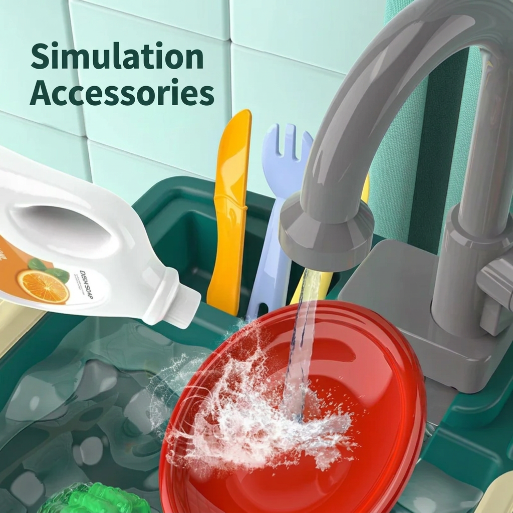 Toddler Automatic Sink 🚰 Dishwashing Station