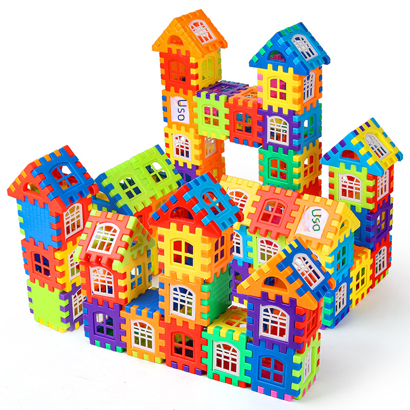 Interlocking House 🏠 Building Blocks Set