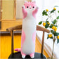 Long Cat Plush Pillow - Cartoon Cat Cuddle Toy