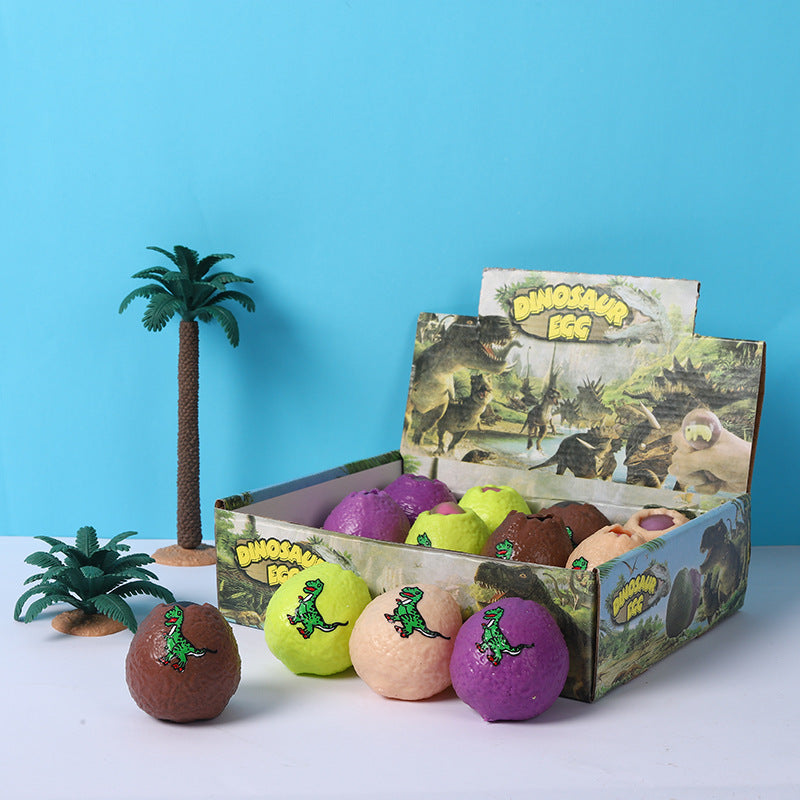 Dinosaur Egg Vent Ball Toy - Soft Rubber Squeeze Toy