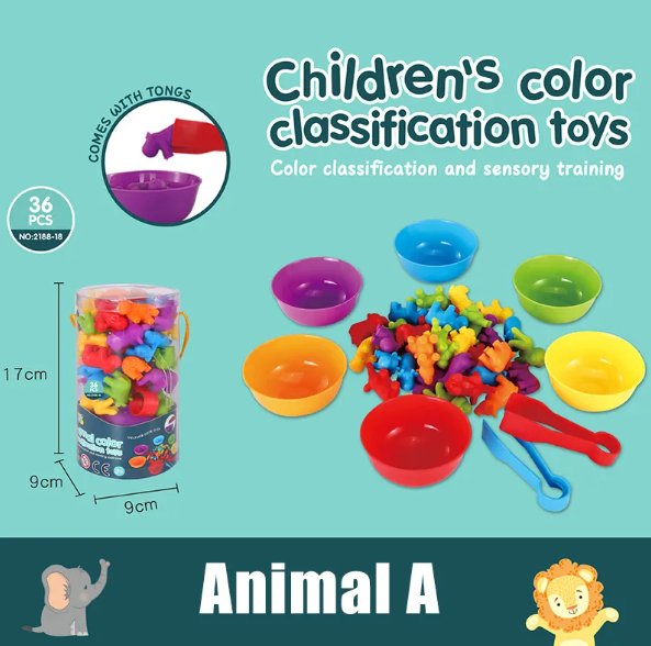 Rainbow Counting Math Toy Set