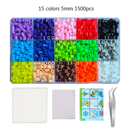 🎨 Complete DIY Fuse Bead Craft Kit (5mm & 2.6mm Options)