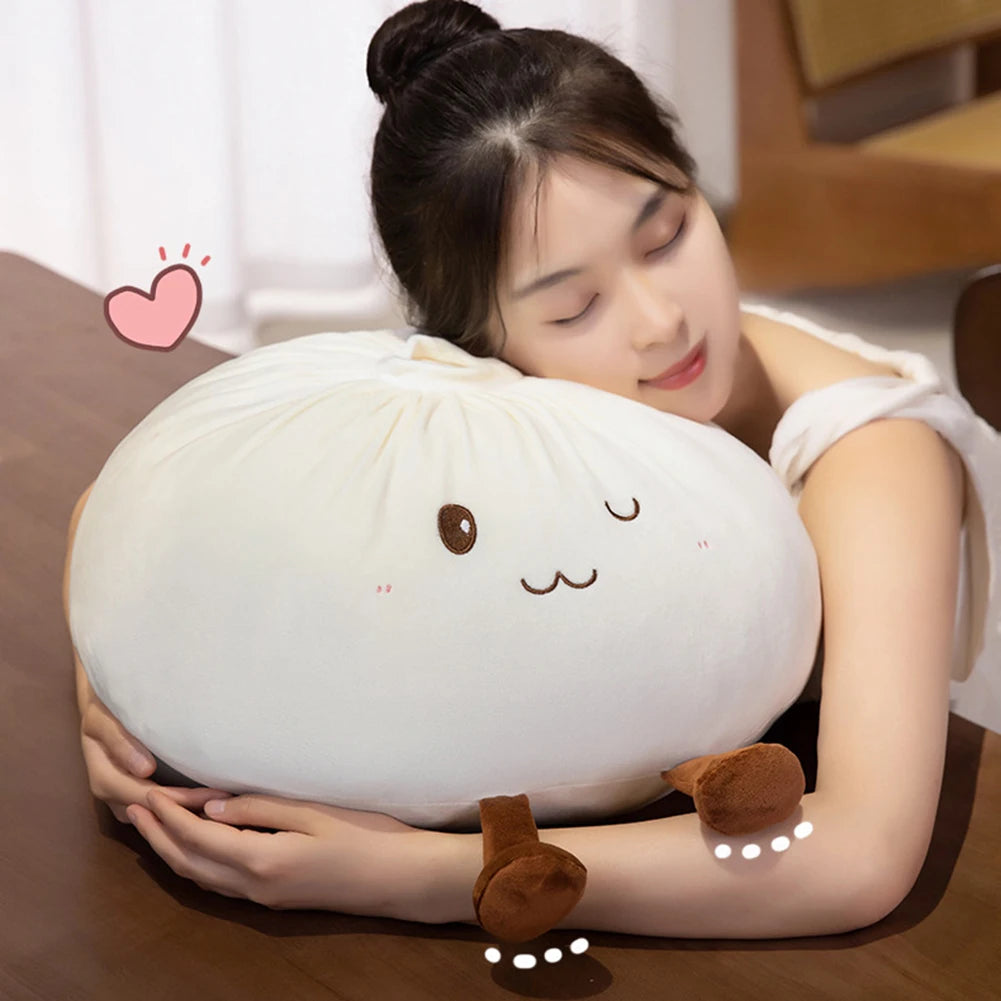 🥟 Cute Steamed Bun Plush Throw Pillows