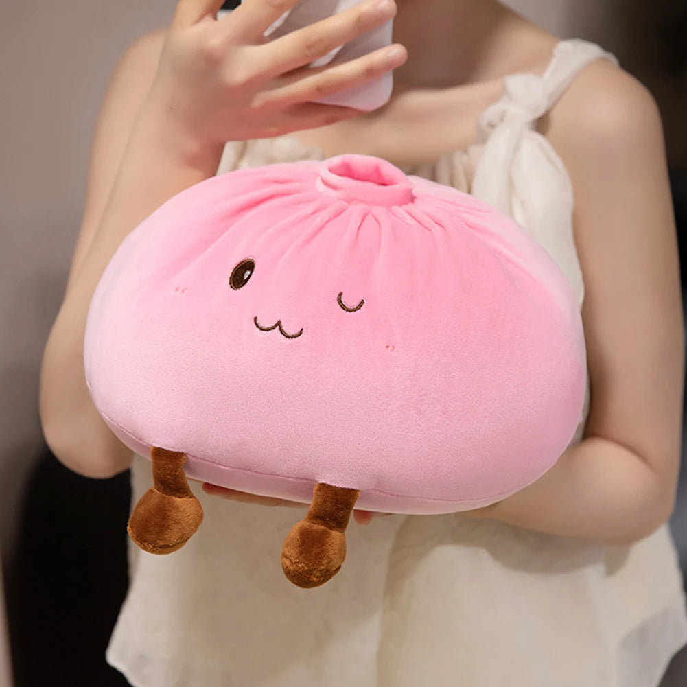 🥟 Cute Steamed Bun Plush Throw Pillows