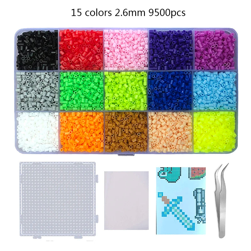 🎨 Complete DIY Fuse Bead Craft Kit (5mm & 2.6mm Options)