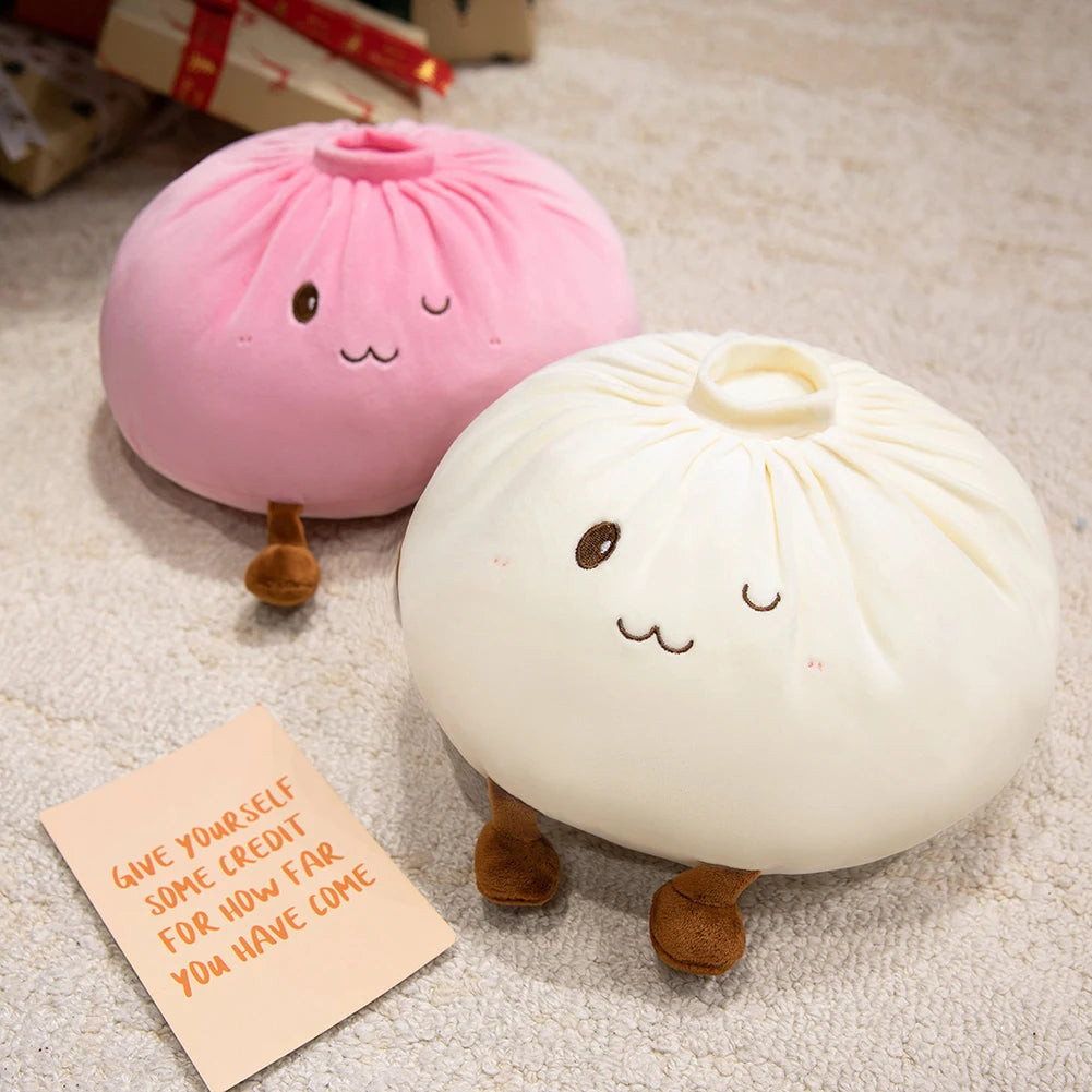 🥟 Cute Steamed Bun Plush Throw Pillows