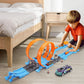 360° Loop Race Track Set with Launcher | Metal Diecast Stunt Car Track Kit for Kids 🏎️