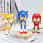 Sonic the Hedgehog Building Block Sets | 3D Micro Figure Model Kits for Sonic, Tails & Knuckles