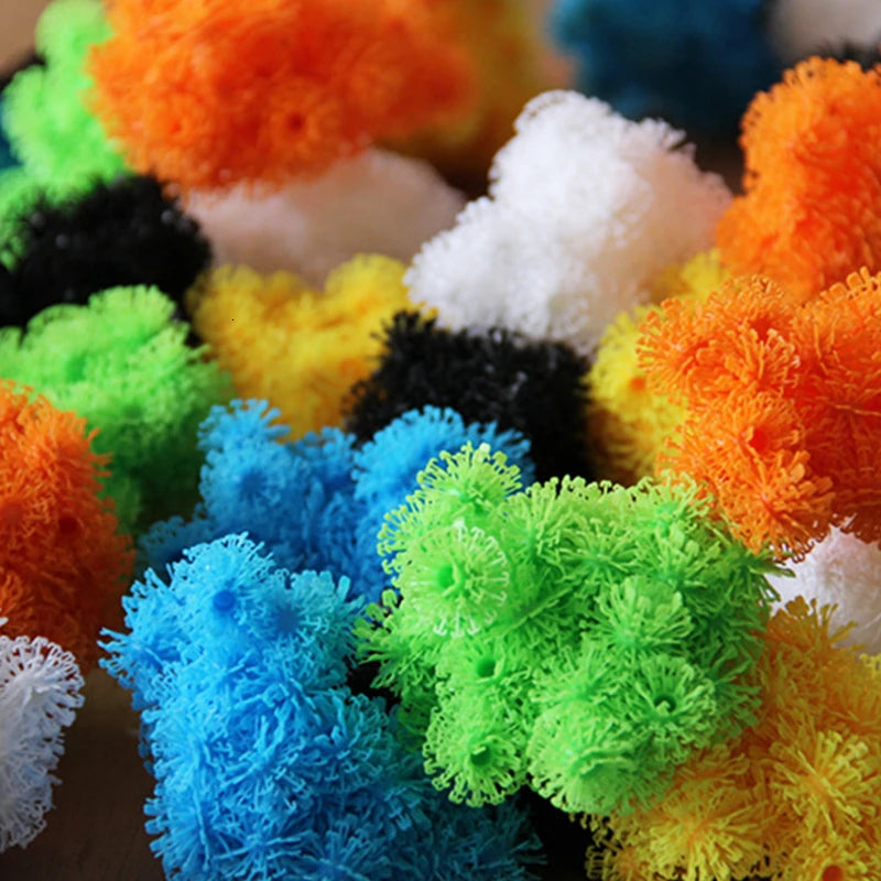 DIY Magic Thorn Ball Building Set | Colorful Squishy Puff Ball Creative Toy Kit for Kids