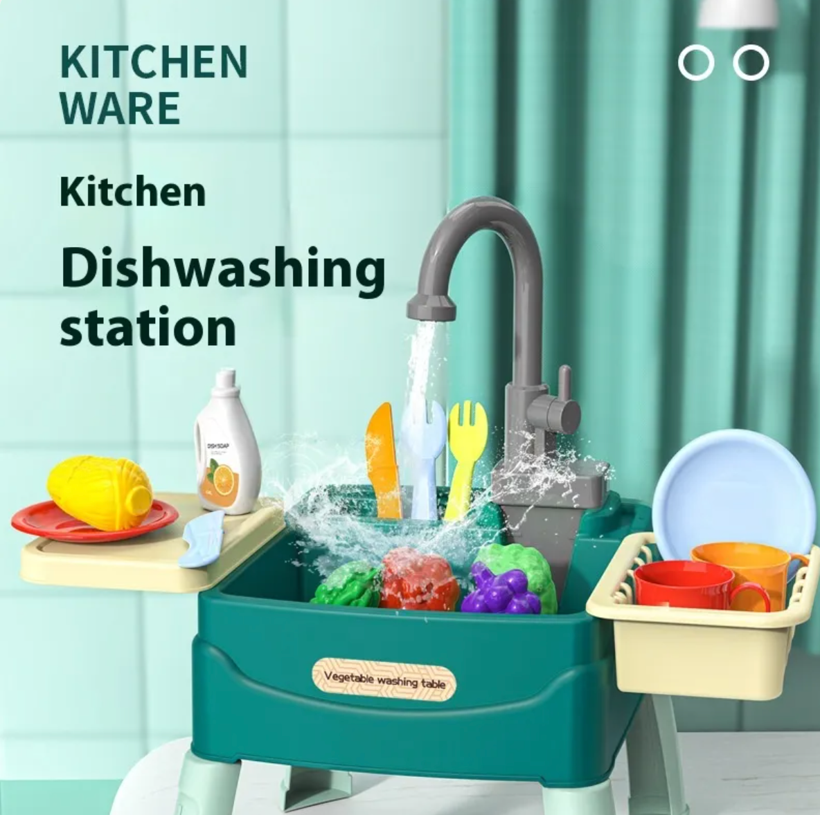 Toddler Automatic Sink 🚰 Dishwashing Station