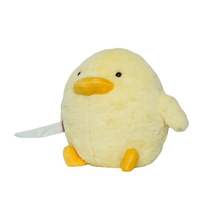 Plush Duck With Knife | Funny Gag Gift