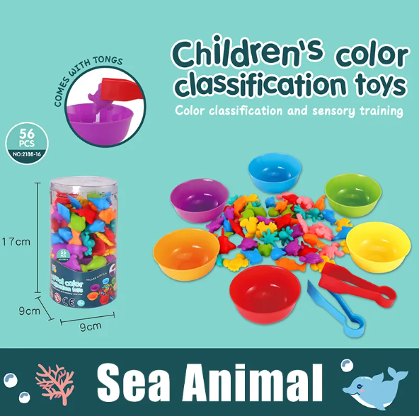 Rainbow Counting Math Toy Set