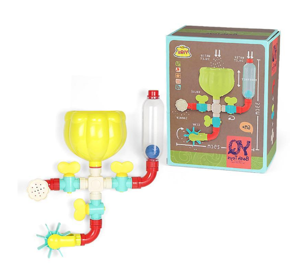 DIY Assemble Rotating Sprinkler Shower Toy for Kids