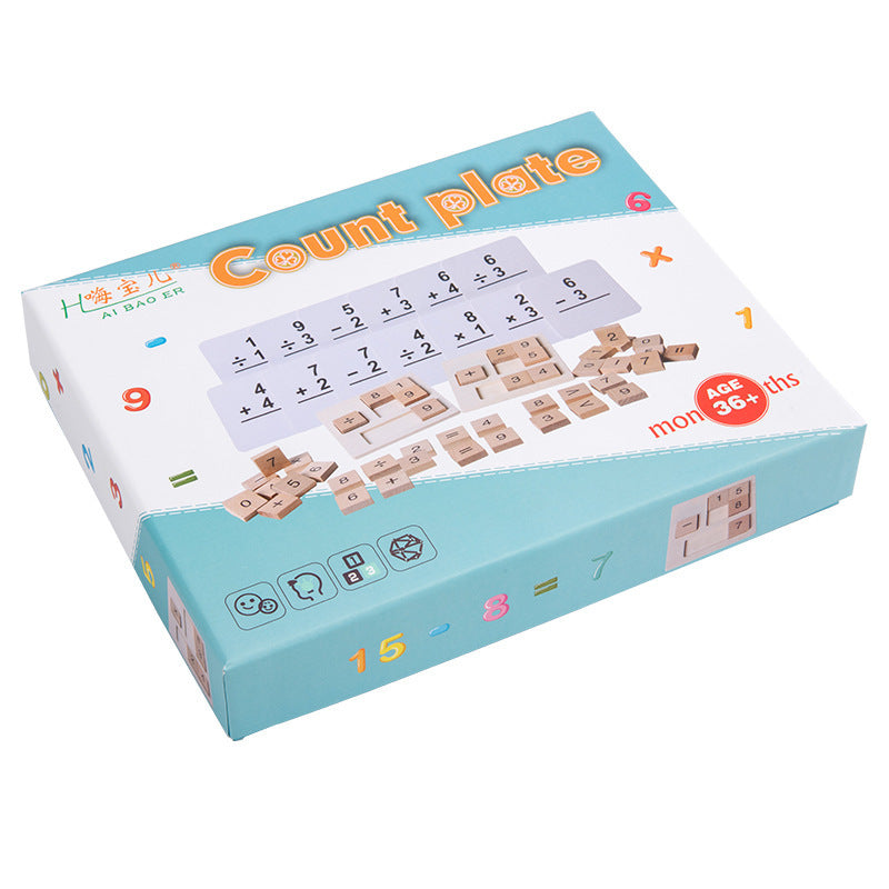 Children's Math Puzzle Learning Board | Includes Four Different Equation Symbols
