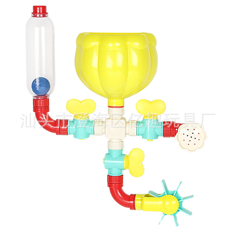 DIY Assemble Rotating Sprinkler Shower Toy for Kids