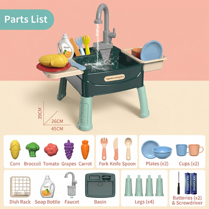 Toddler Automatic Sink 🚰 Dishwashing Station
